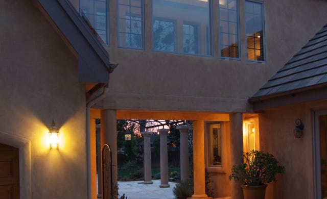 new bridge addition from house to new garage attic bedroom